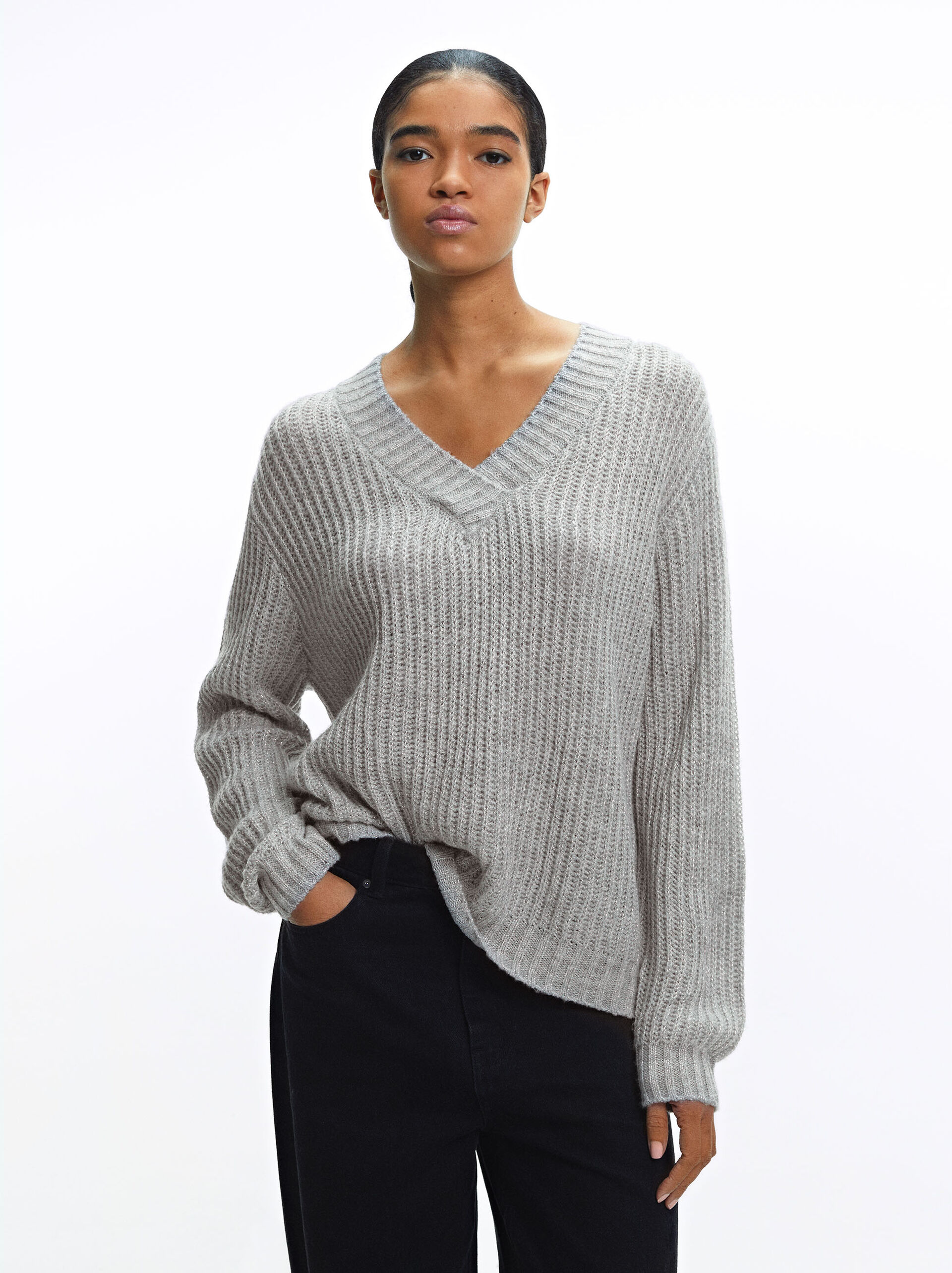 Knit Sweater With Wool image number 2.0