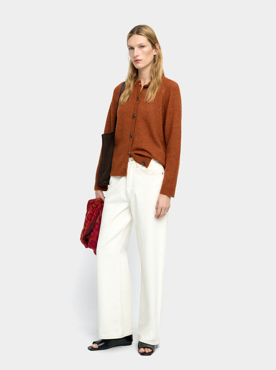 Cárdigan de punto liso