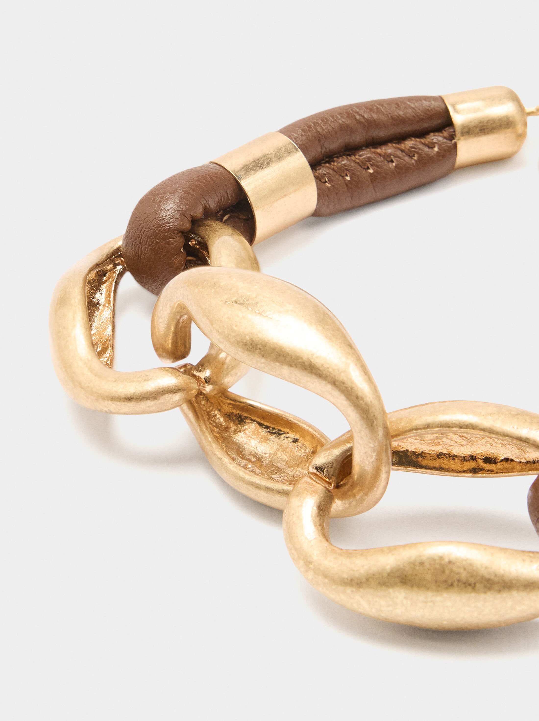 Bracelet of links with cord image number 1.0