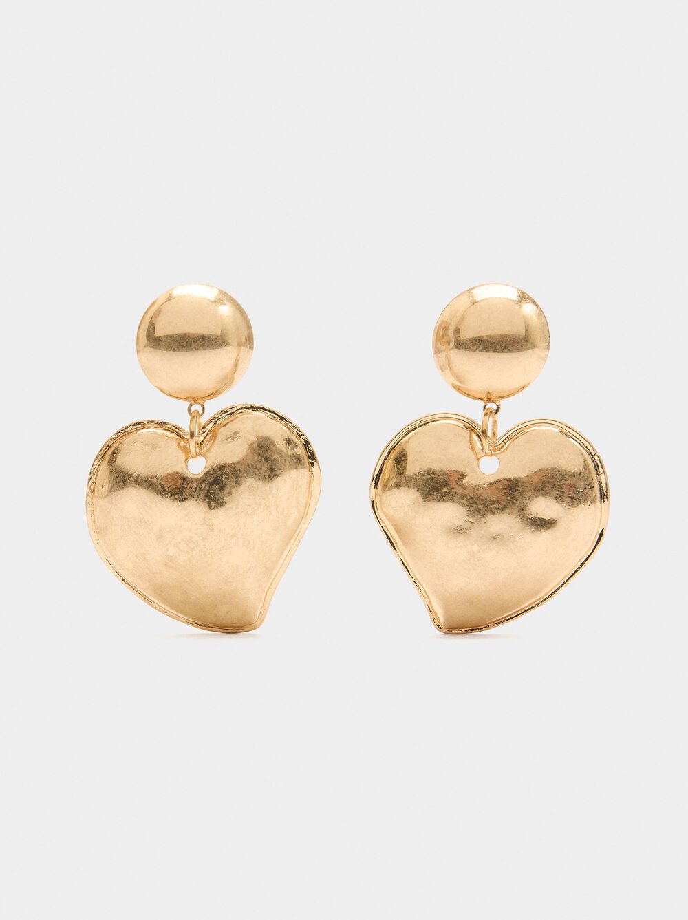 Herz-Ohrringe mit Prägung
