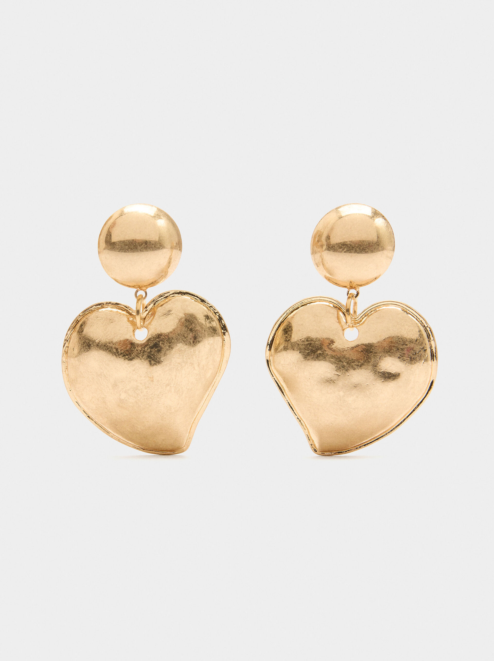 Herz-Ohrringe mit Prägung image number 0.0