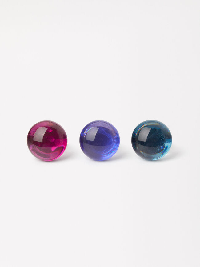 Online Exclusive - Set Of Resin Rings image number 1.0