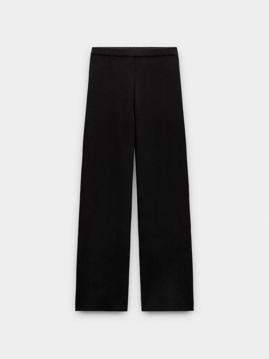 Pantalón de punto cintura elástica