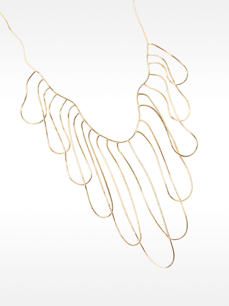 Short multi-wave necklace