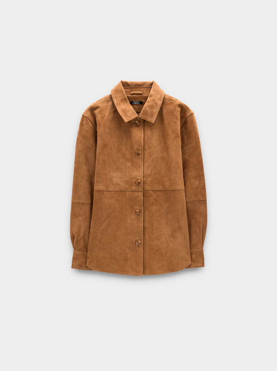 Sobrecamisa de piel ante