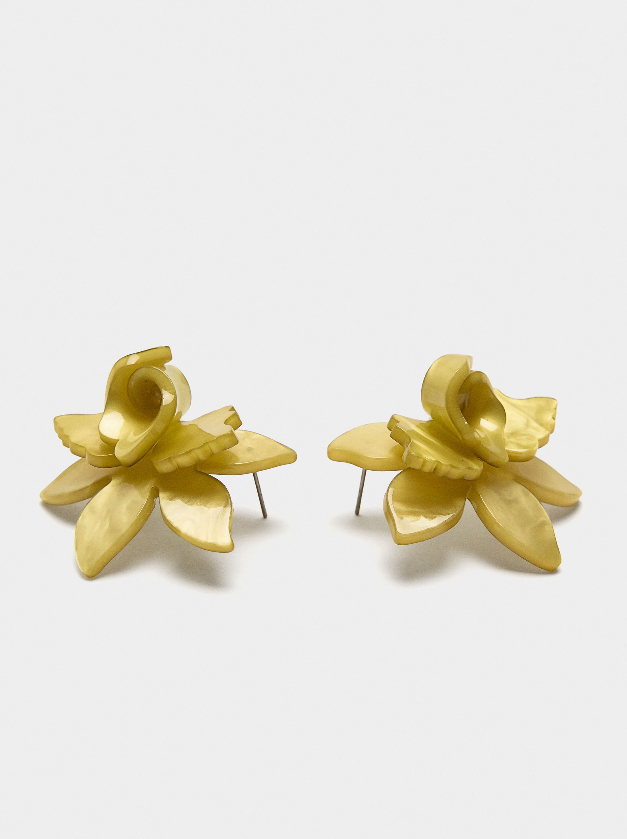 Maxi flower hoop earrings image number 3.0