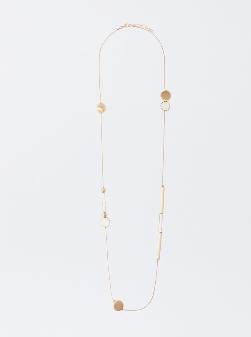 Enameled Golden Necklace