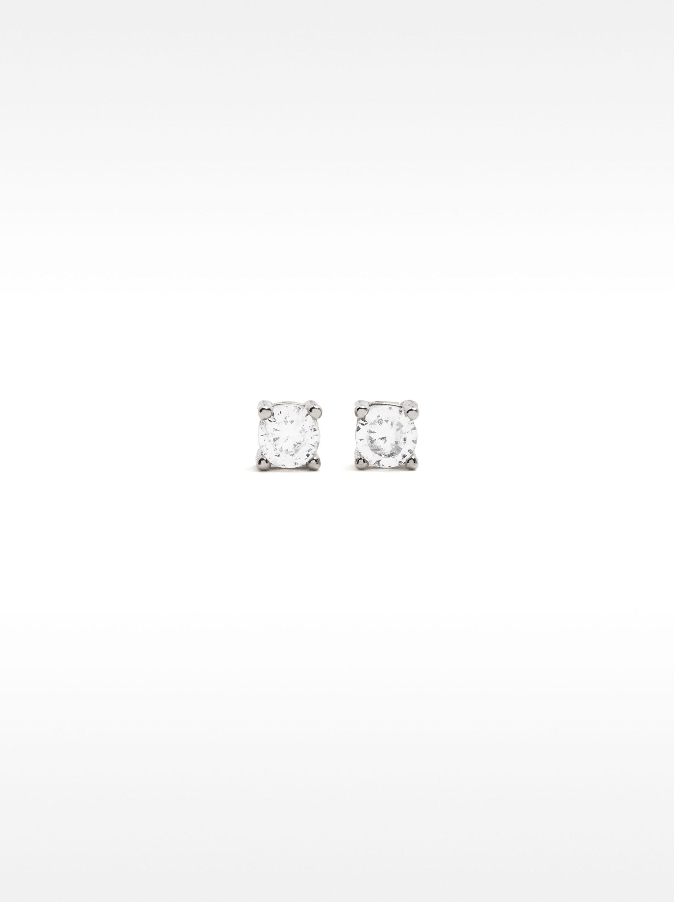925 silver stud earrings with zirconia image number 0.0