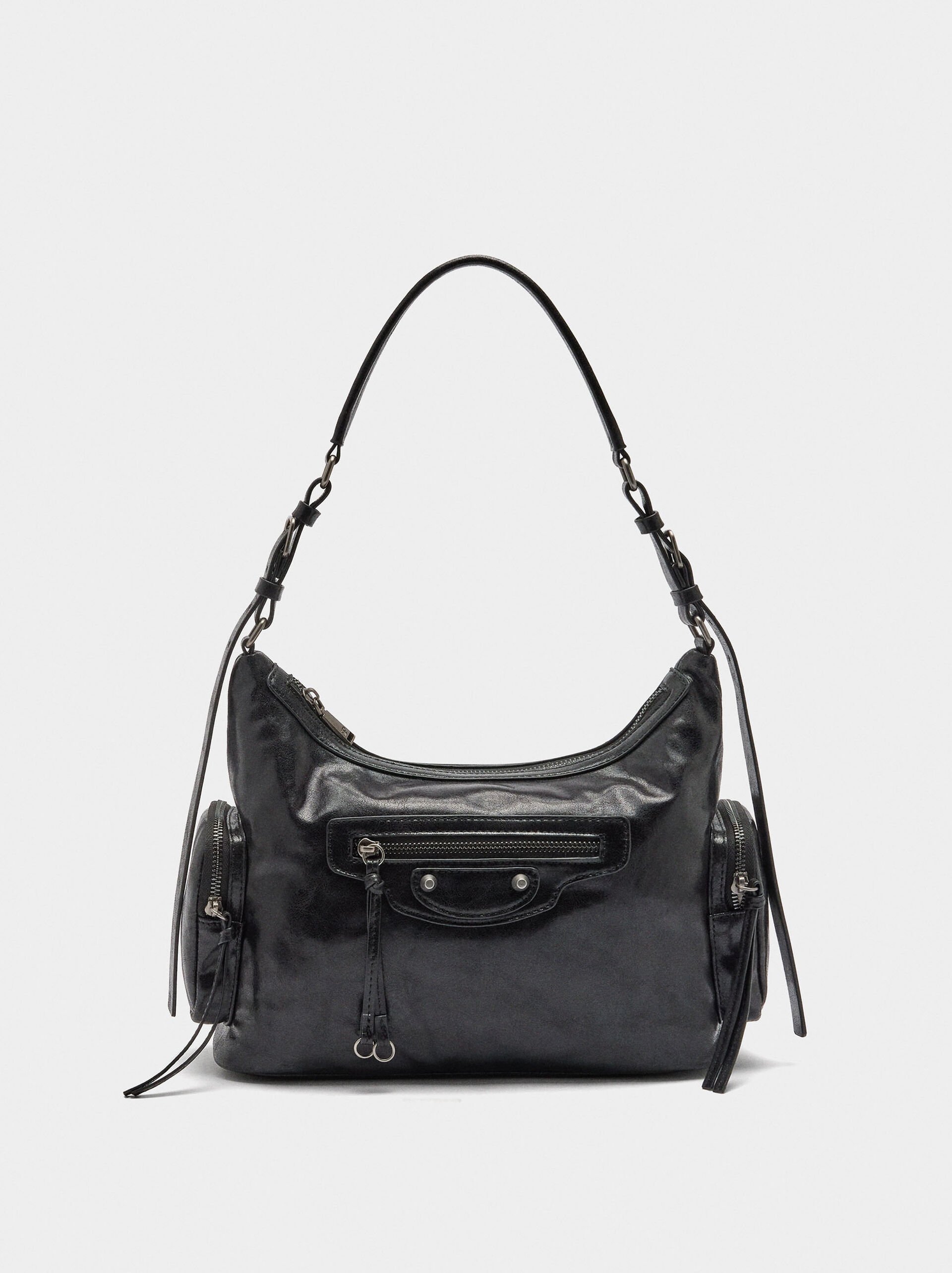Shoulder bag with aged effect image number 0.0