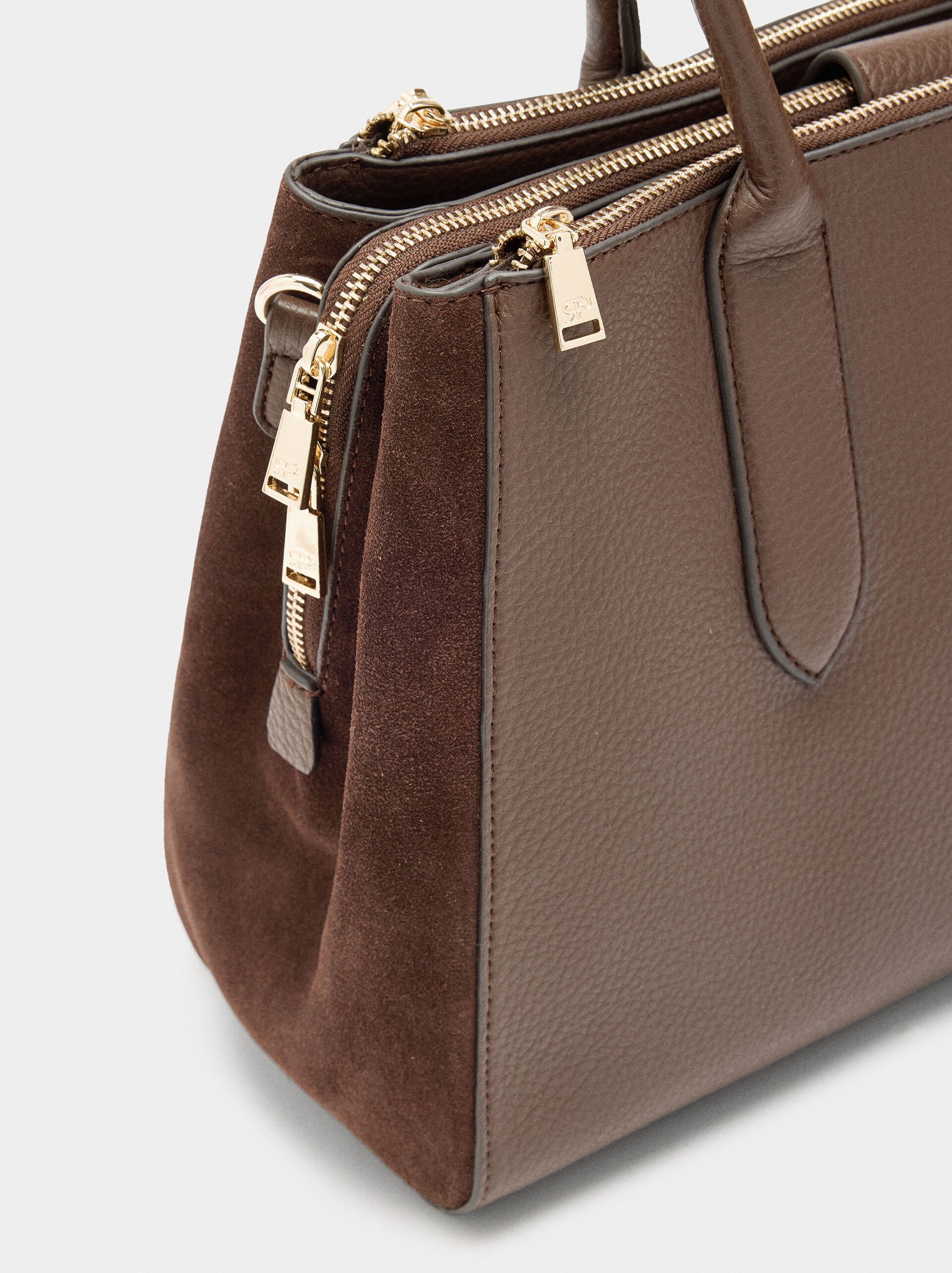 Bag for 13" laptop with leather details image number 2.0