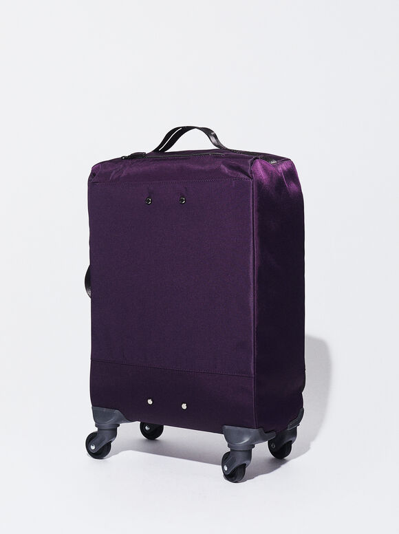 Nylon Suitcase, Purple, hi-res