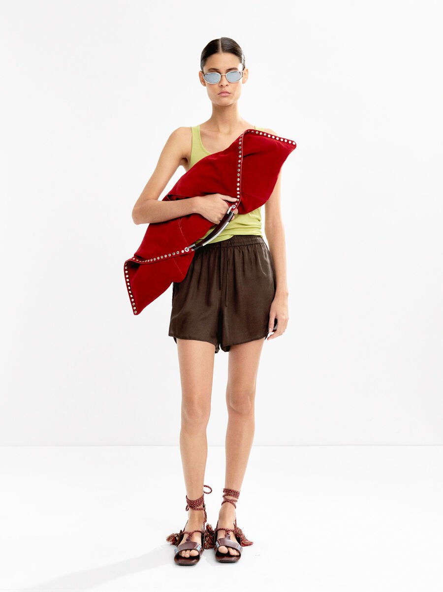 Satin 100% silk shorts
