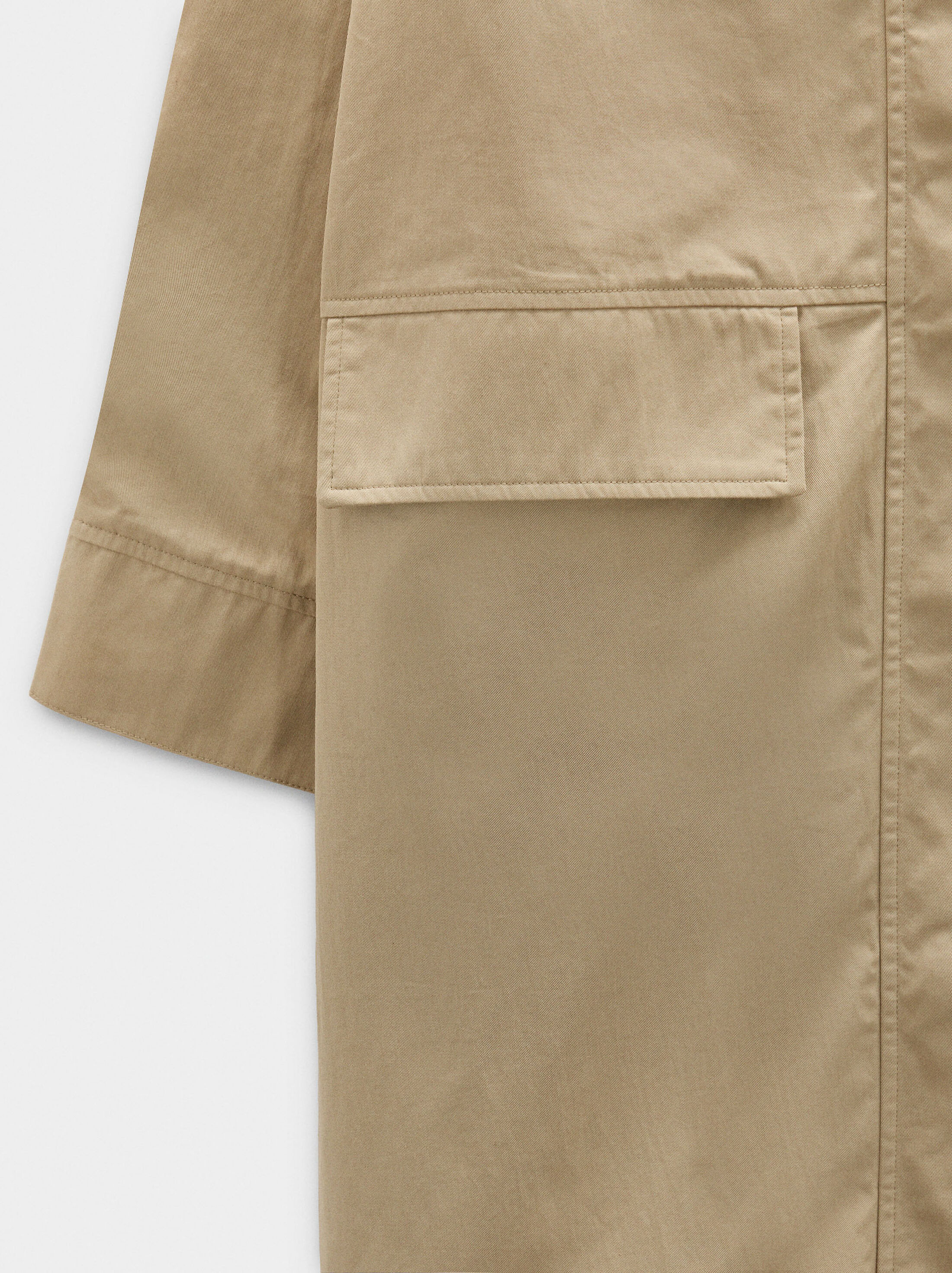 Cotton parka with removable hood image number 5.0