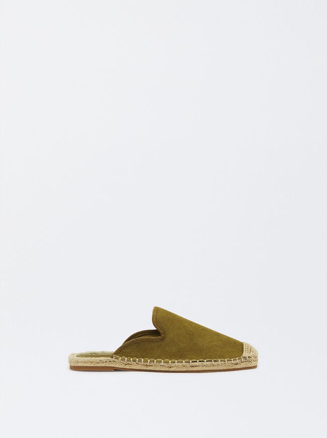 Online Exclusive - Leather And Jute Espadrilles image number 1.0