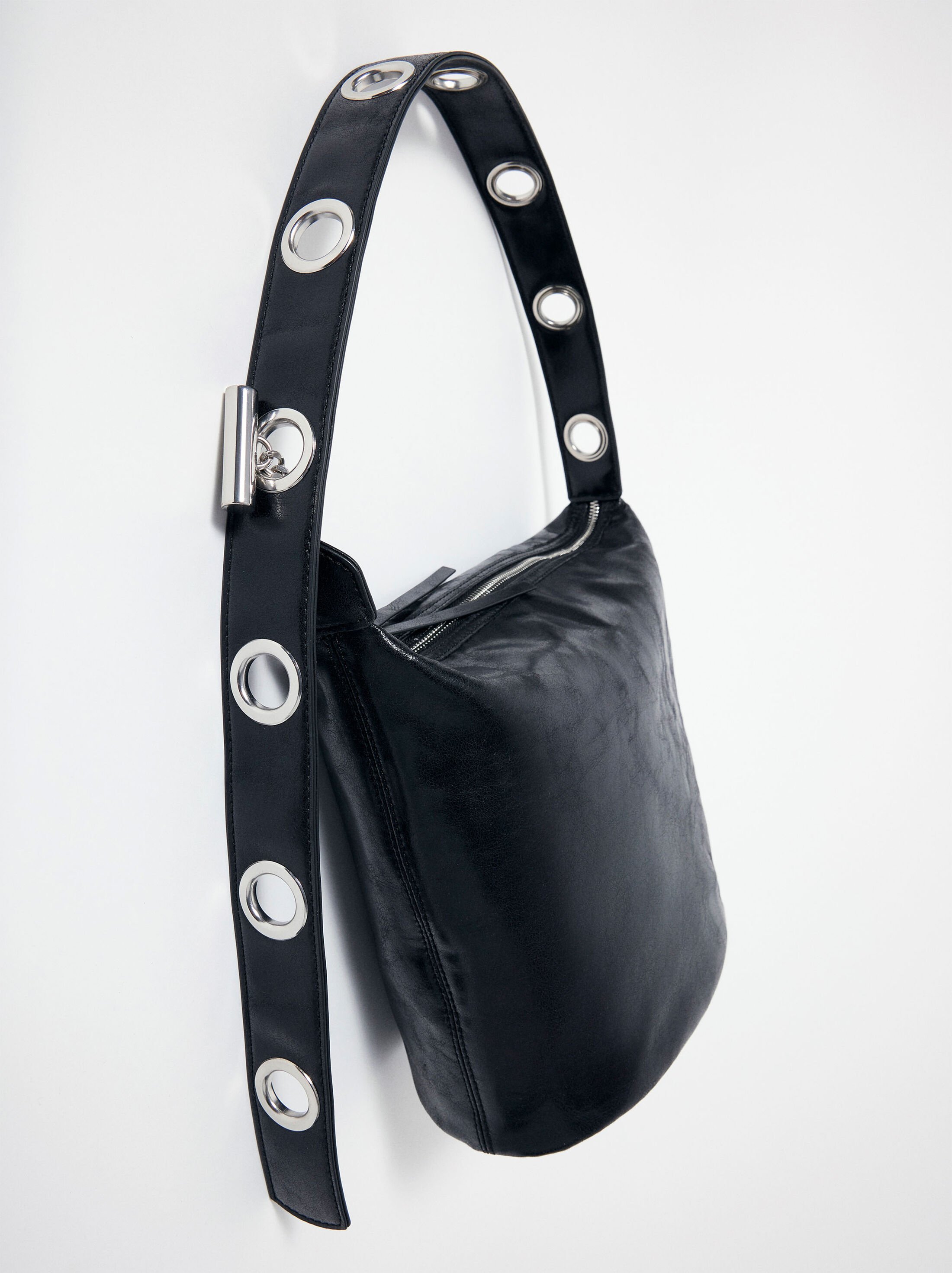 Bolso de hombro efecto craquelado image number 0.0
