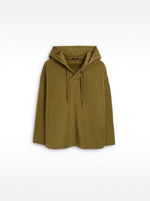 Knit hoodie