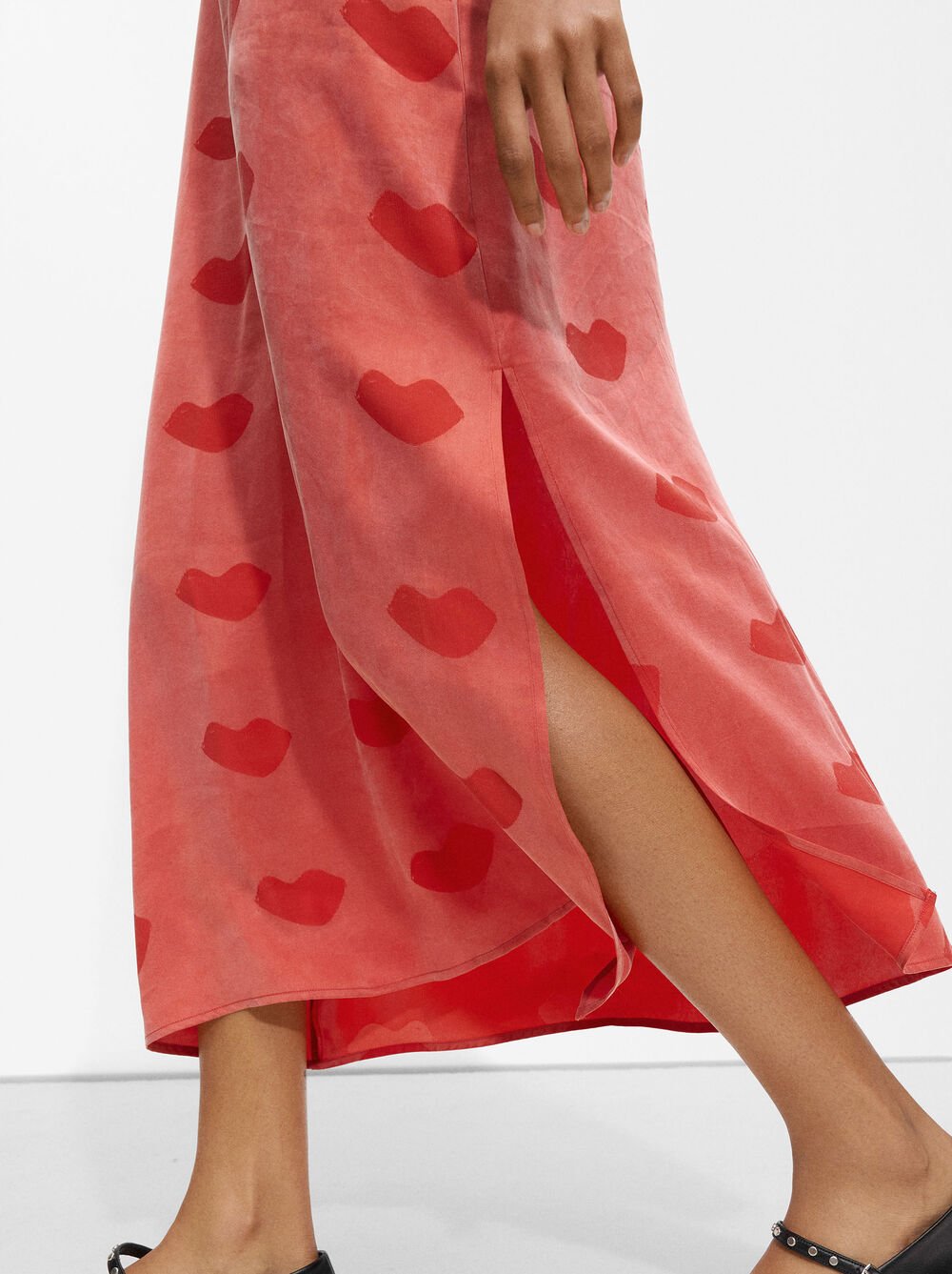 Langes Kleid mit Print