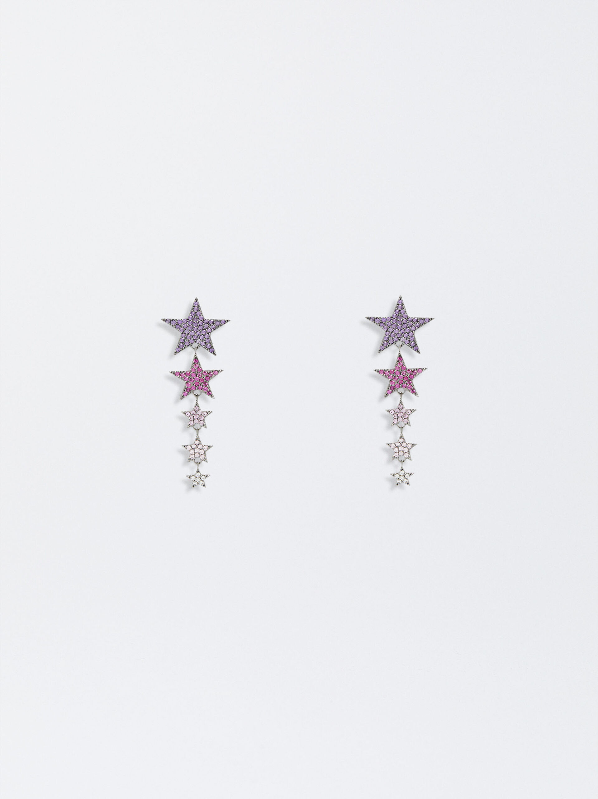 Star And Zirconia Earrings image number 1.0
