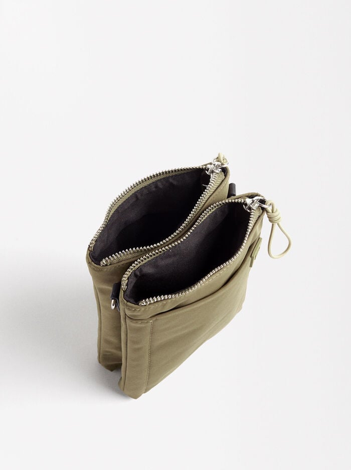 Bolso bandolera de nylon doble