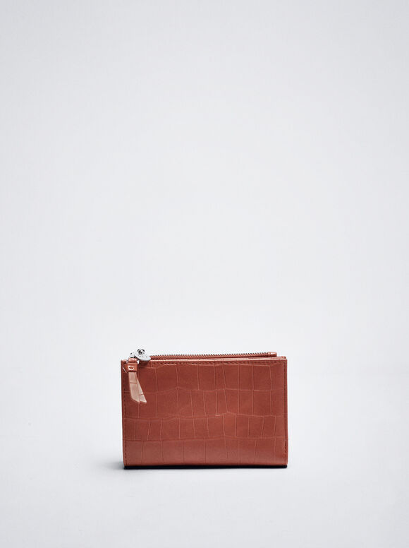 Animal Print Purse, Coral, hi-res