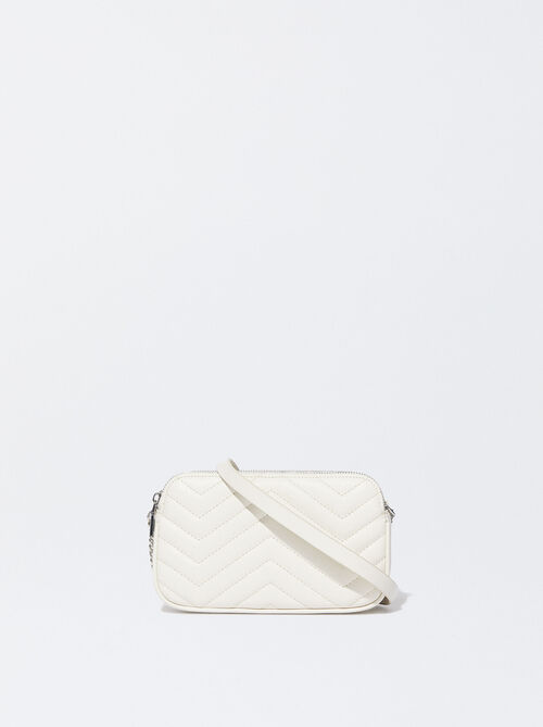 Quilted Crossbody Bag With Chain