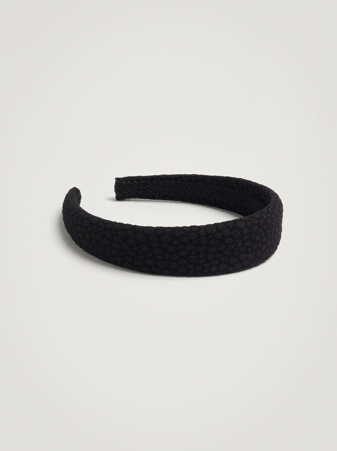 Wide Headband, Black, hi-res