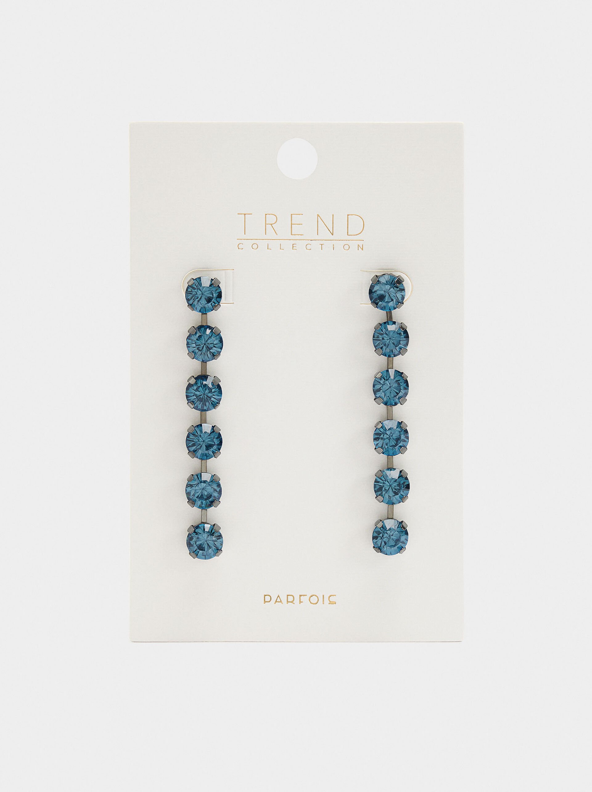 Long earrings with crystals image number 3.0