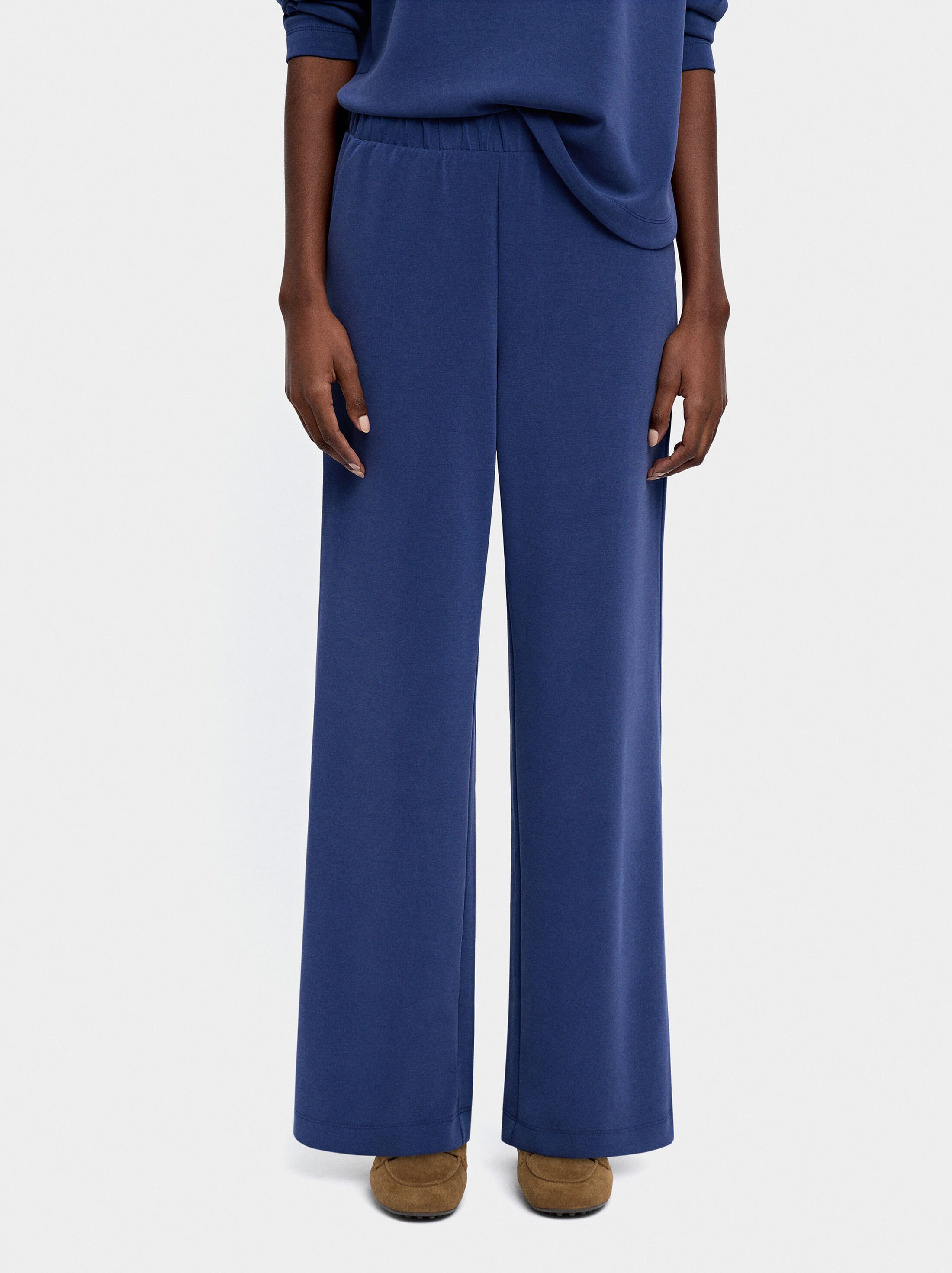 Trousers with elastic waistband image number 1.0