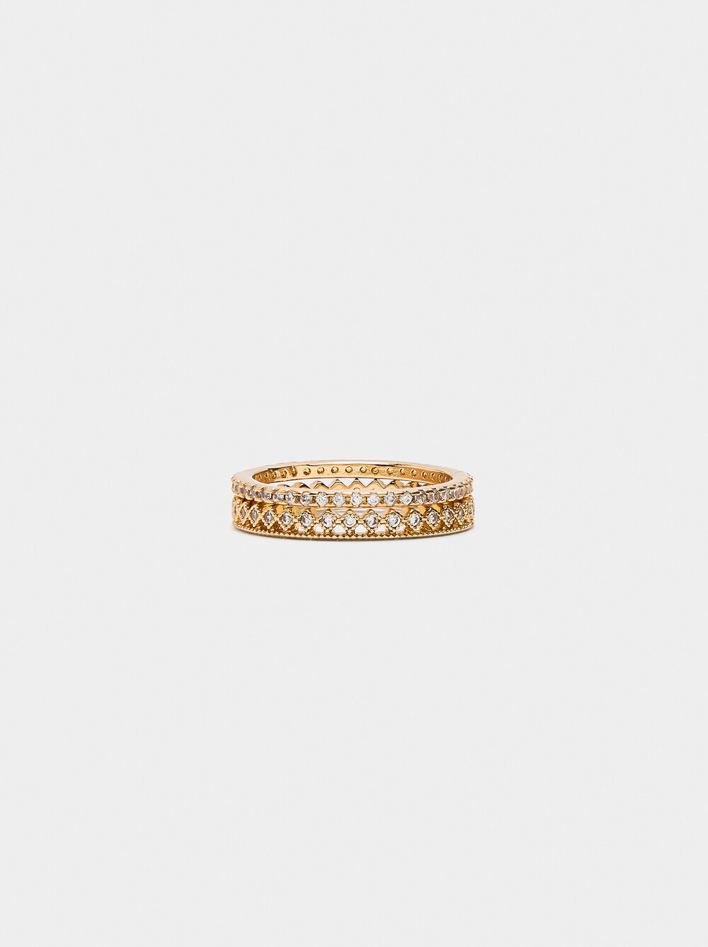 Set of rings with zirconia