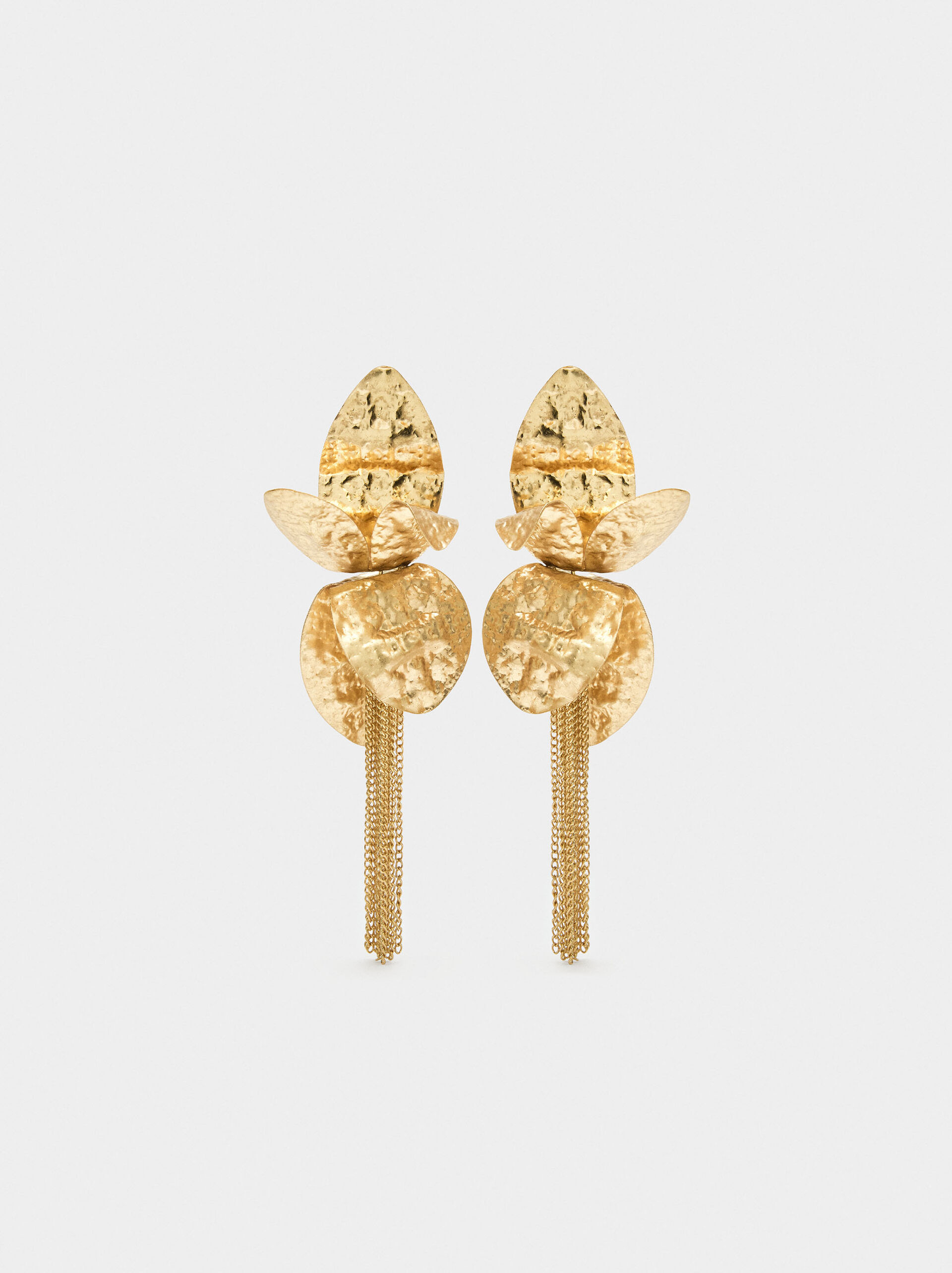 Long petal earrings image number 0.0
