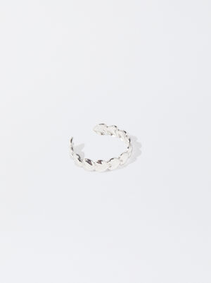 Stainless Steel Ring With Hearts image number 3.0