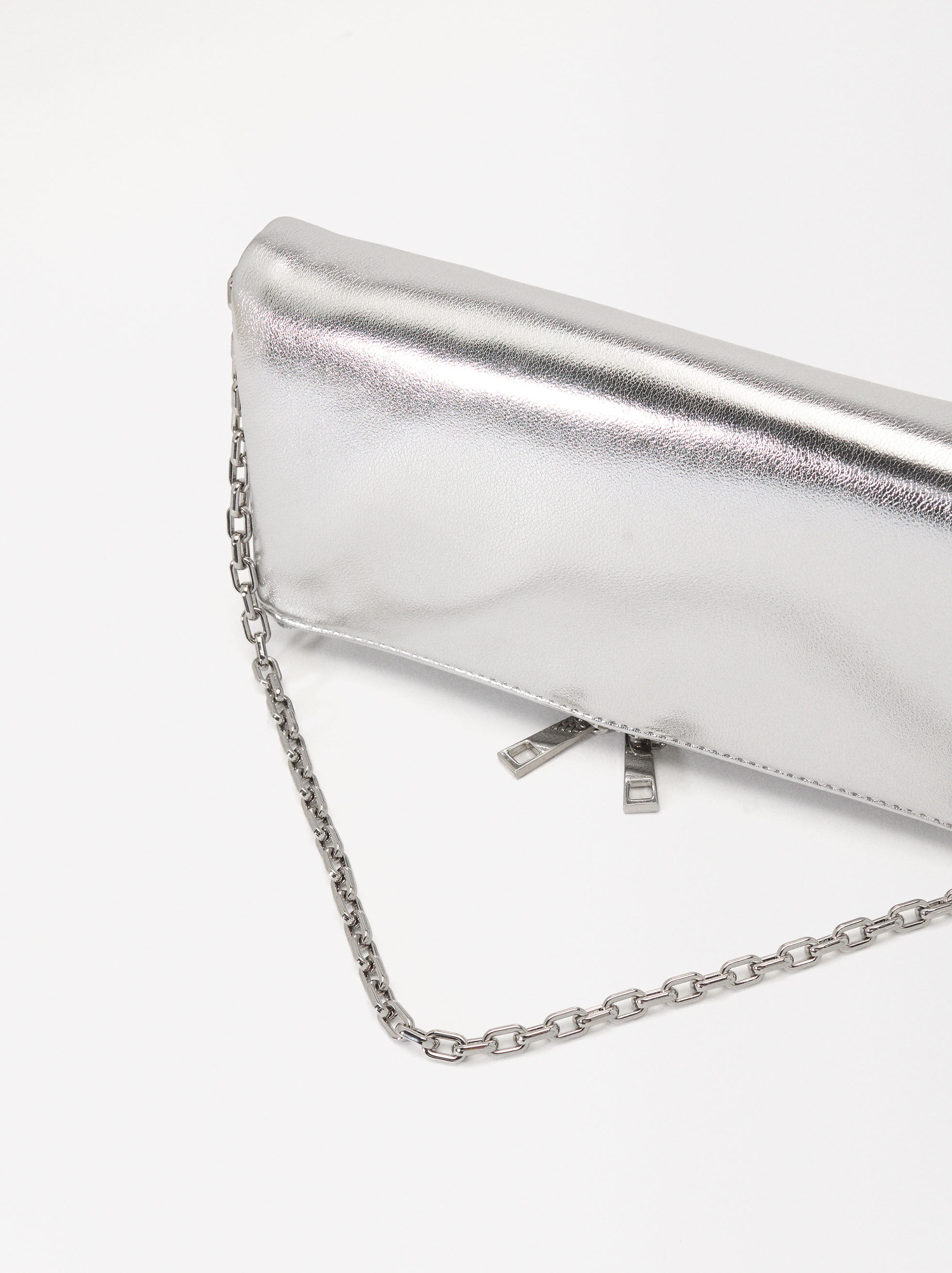 Bolso plateado parfois hotsell