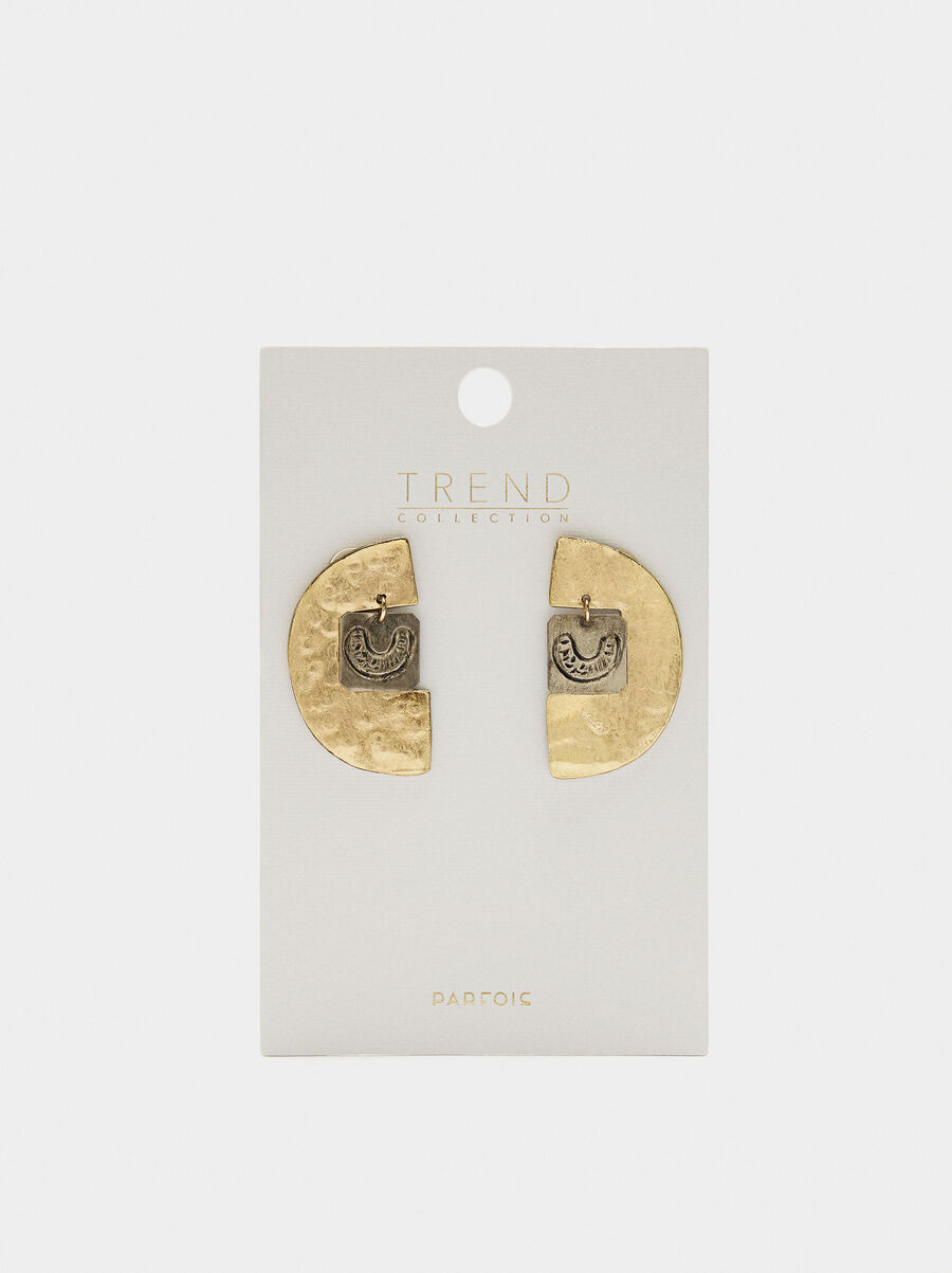Maxi centre earrings half circle