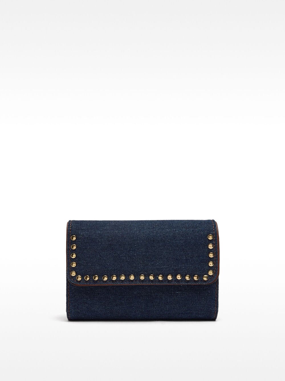Denim wallet with studs