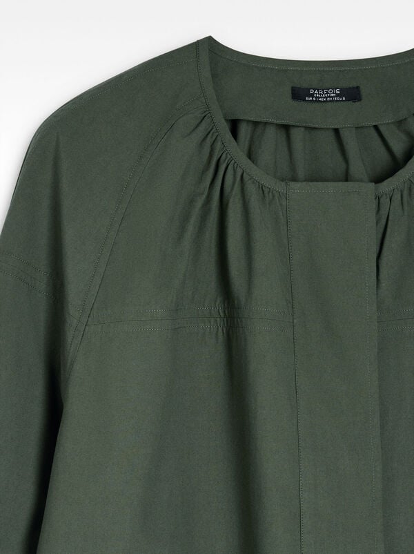 Shirt 100% cotton with ruched