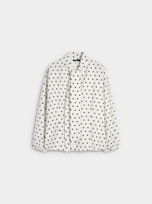 Camisa estampado de lunares