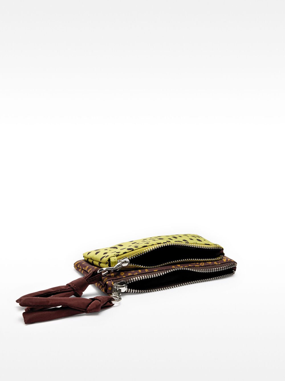 Animal printed nylon multi-purpose pouch