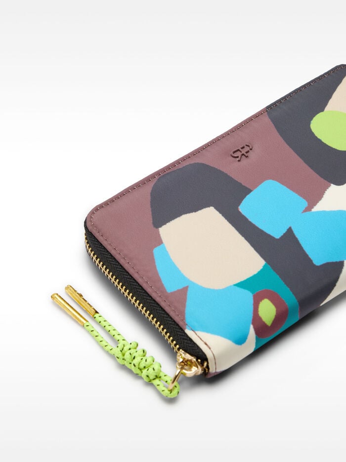 Cartera estampada de nylon
