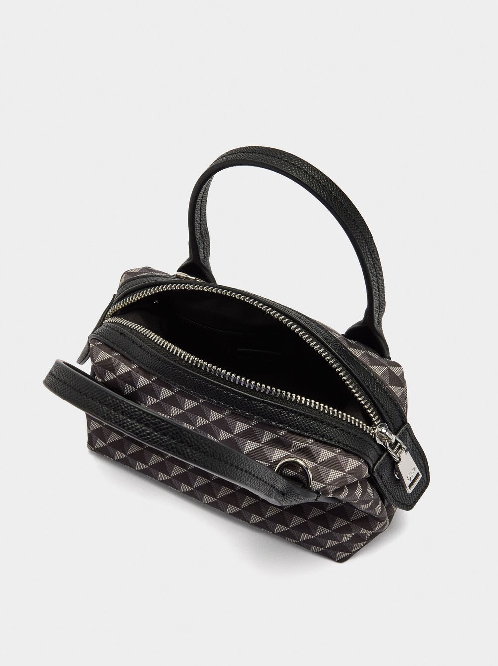 Nylon printed crossbody bag