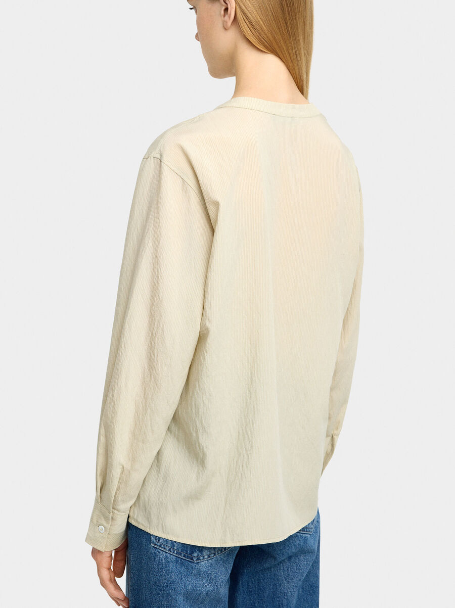 Camisa a rayas manga larga