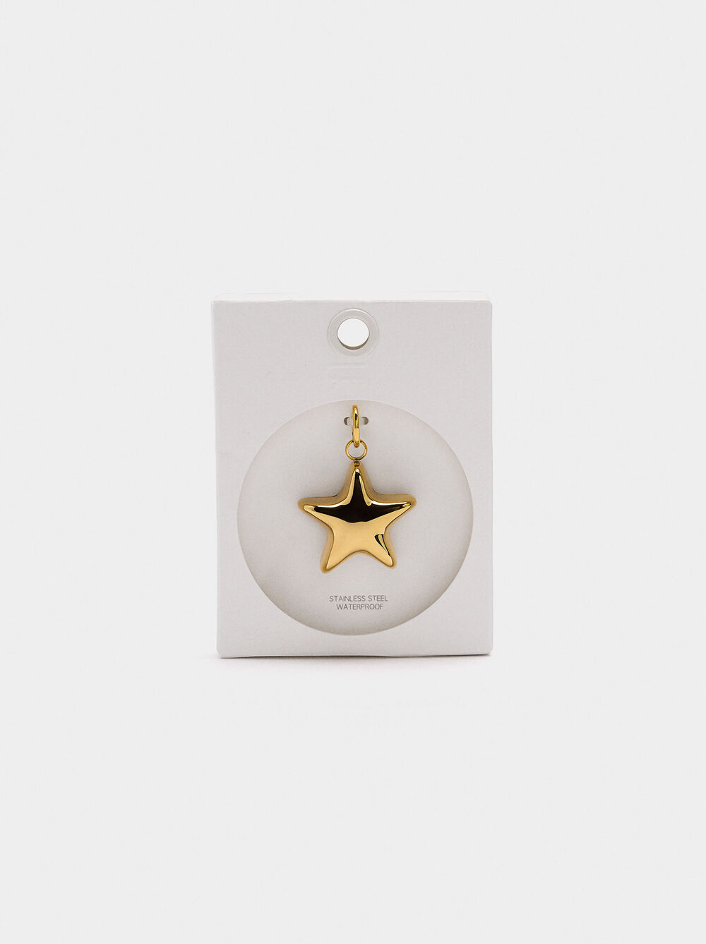 Star charm - stainless steel