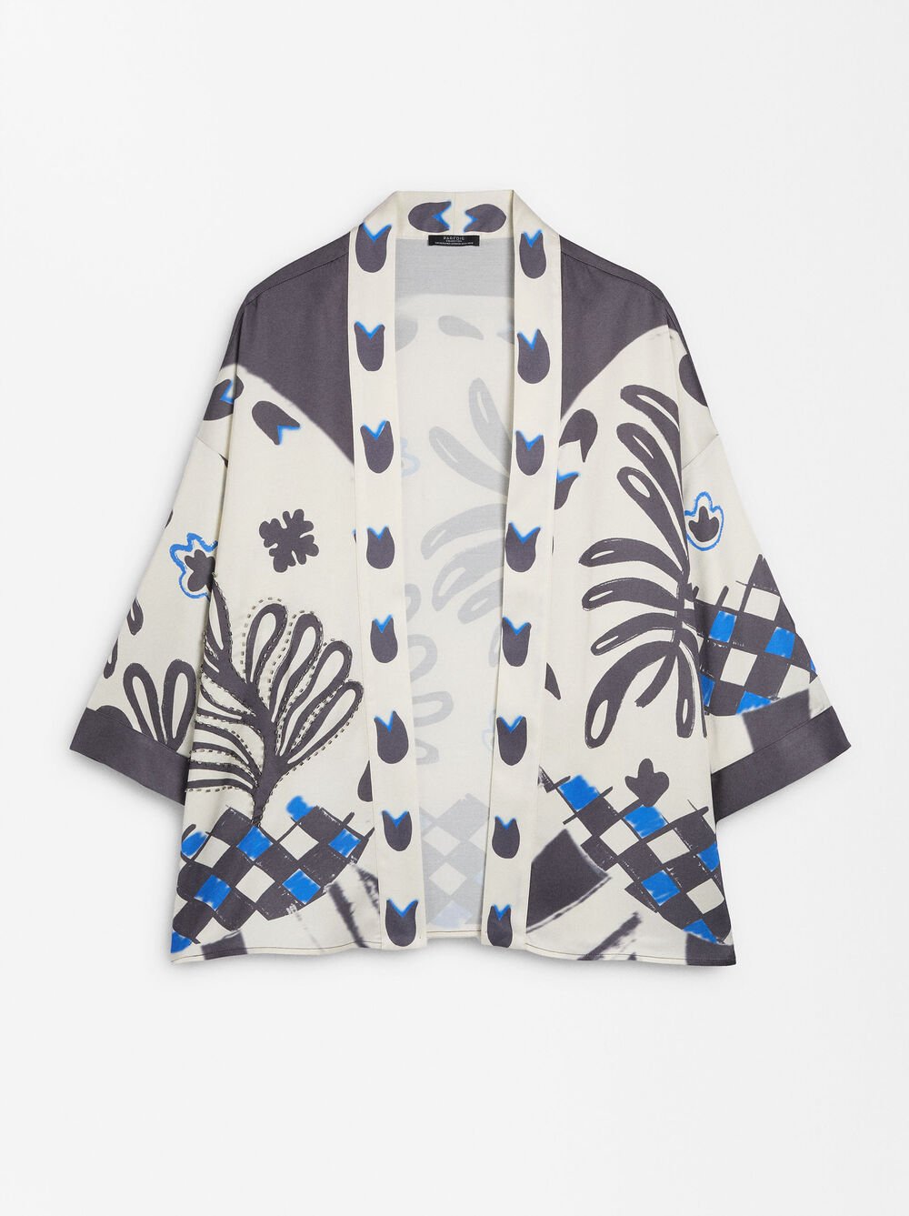 Printed kimono