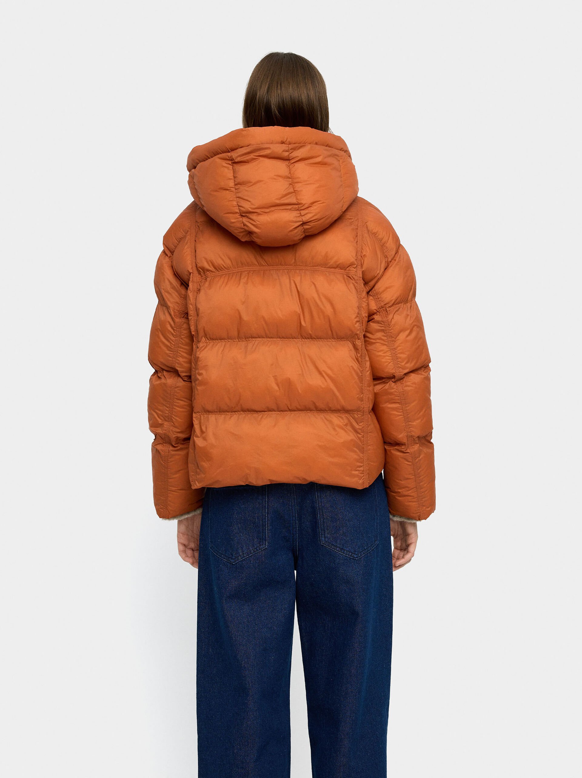 Quilted coat with removable hood image number 3.0