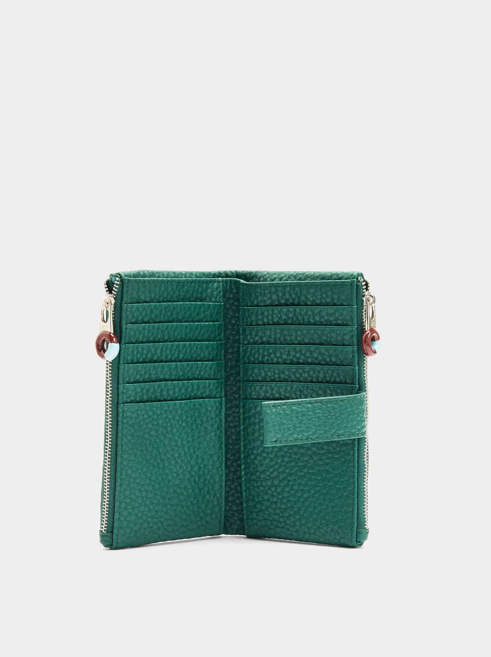 Wallet with double effect texture L