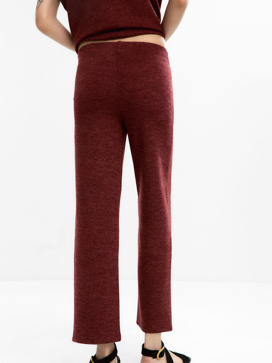 Trousers with elastic waistband