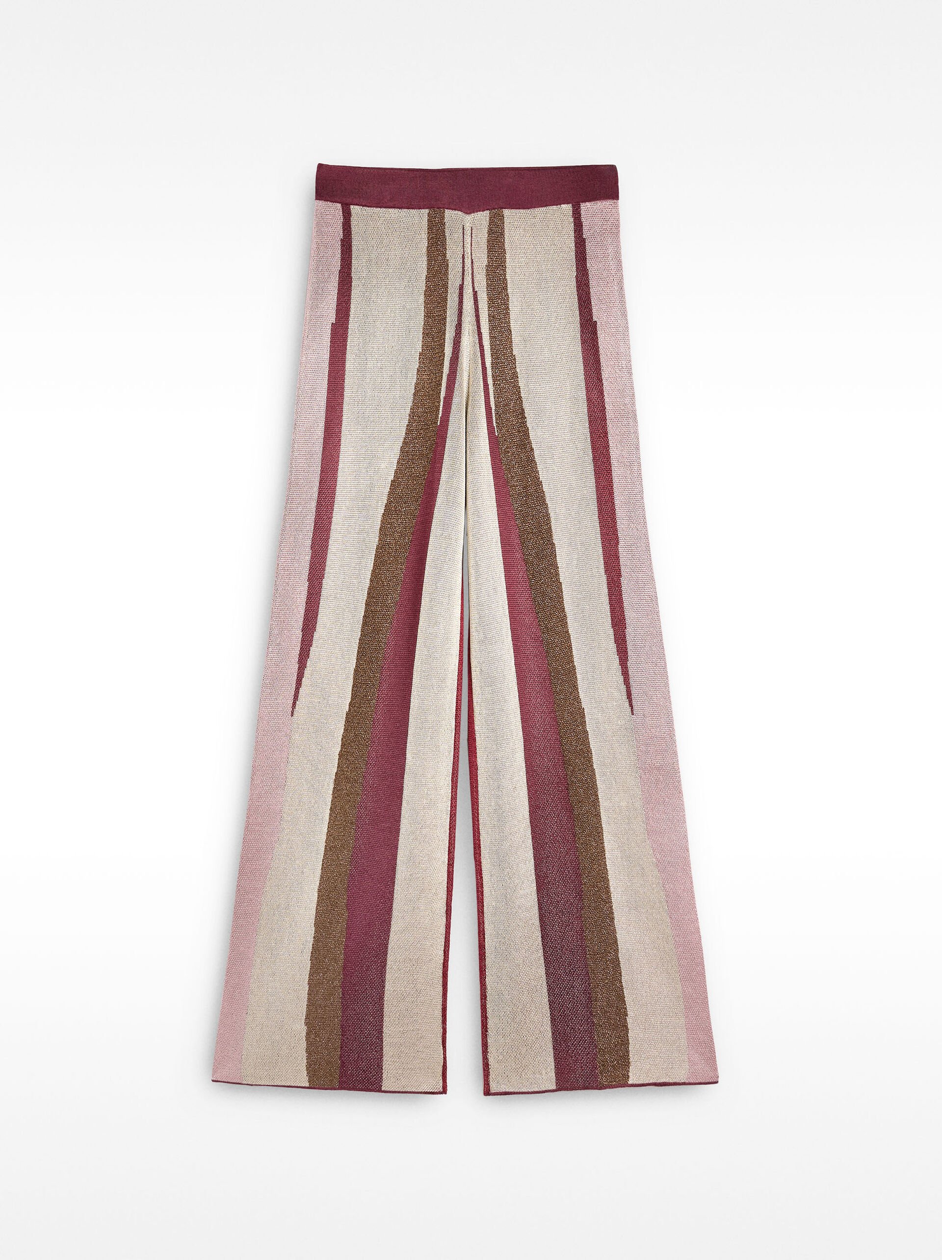 Jacquard knit trousers image number 5.0