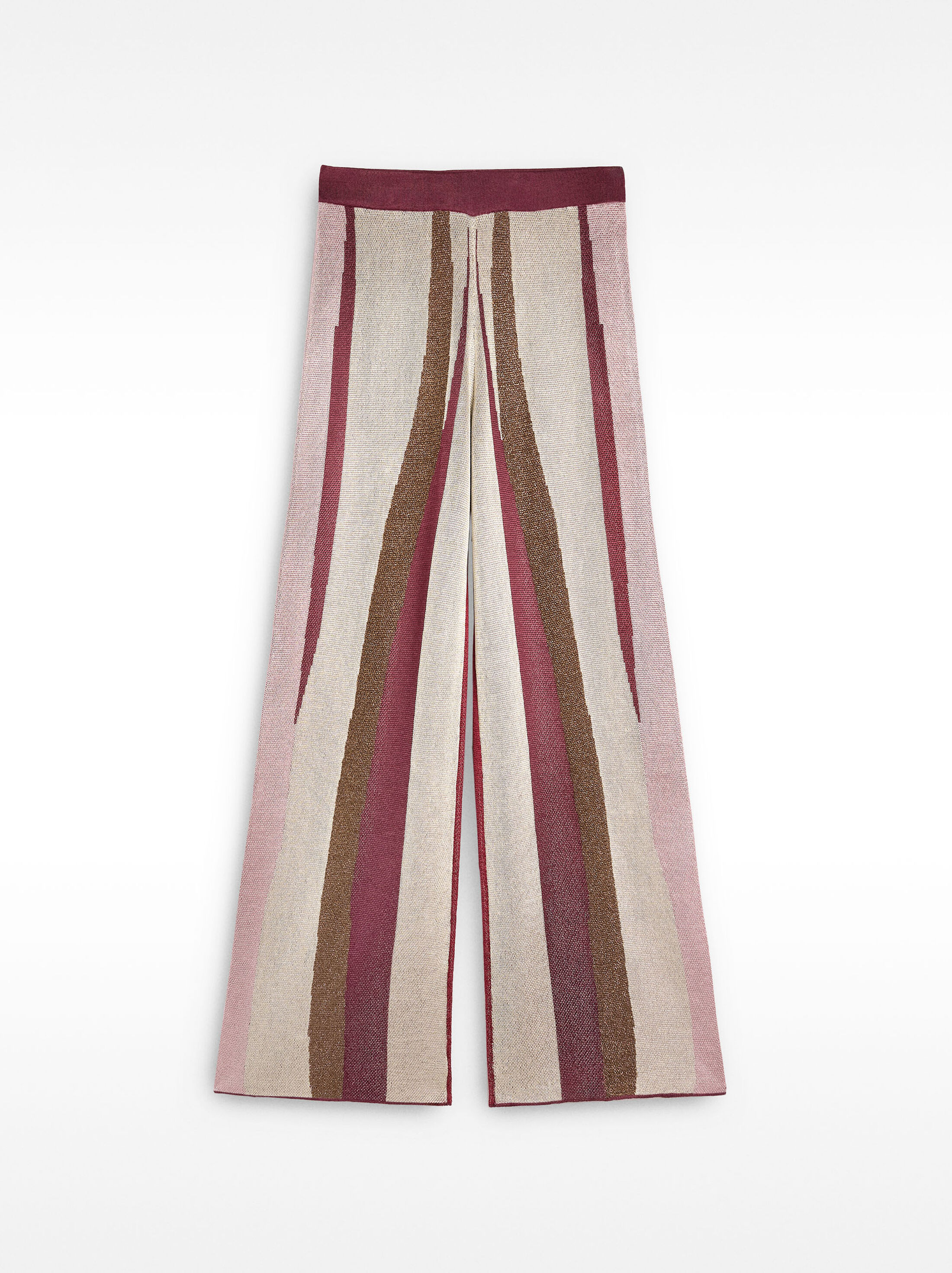 Jacquard knit trousers image number 5.0