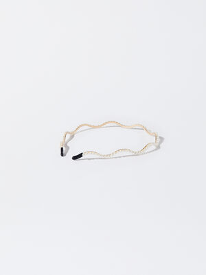 Unregelmäßiges Stirnband Mit Perlen image number 2.0