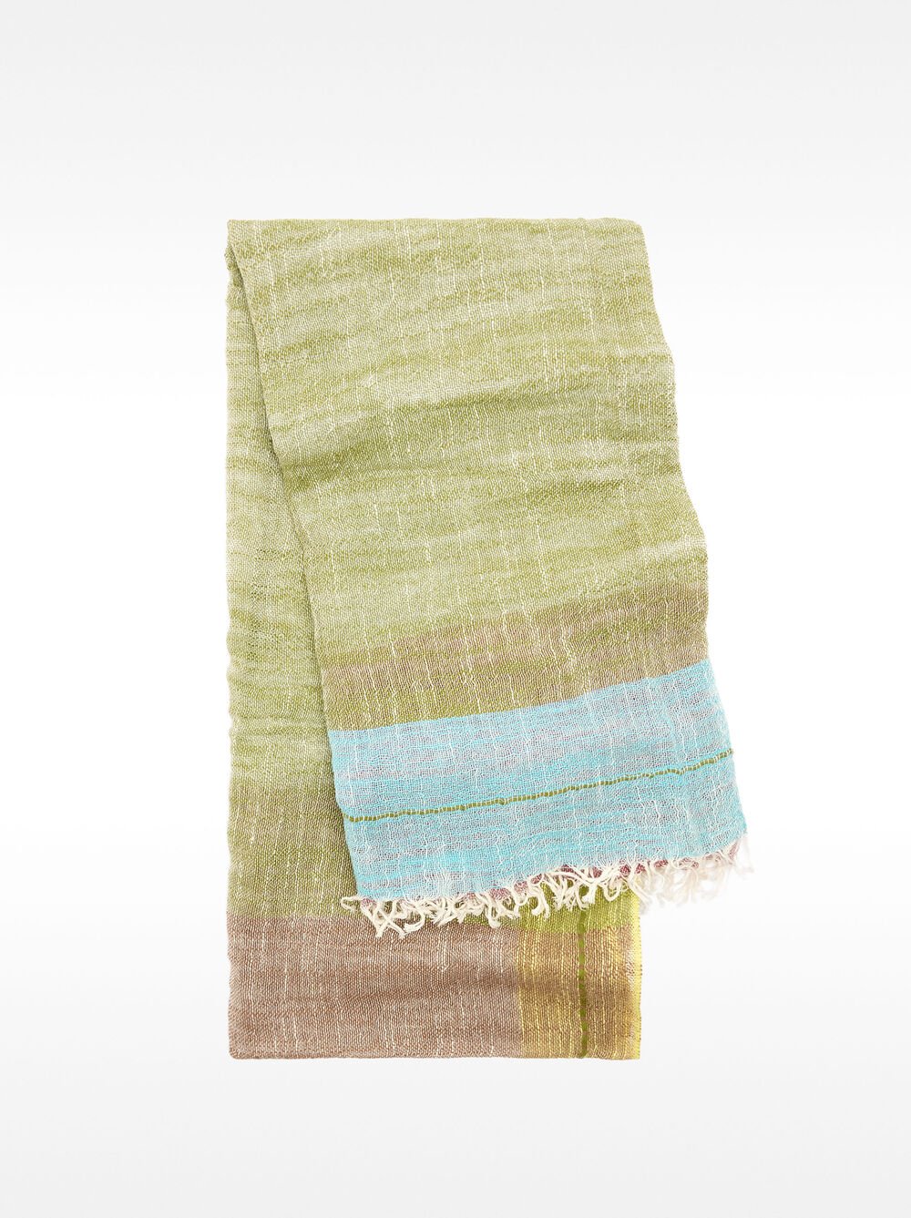 Pashmina en coton avec des franges