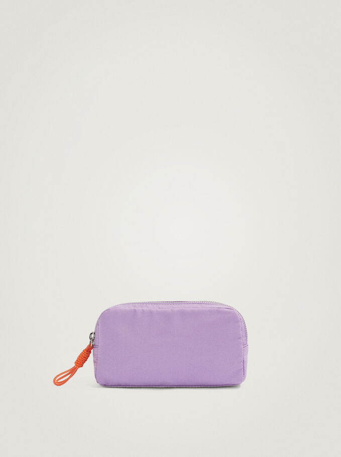 Nylon Customizable Toiletry Bag, Violet, hi-res
